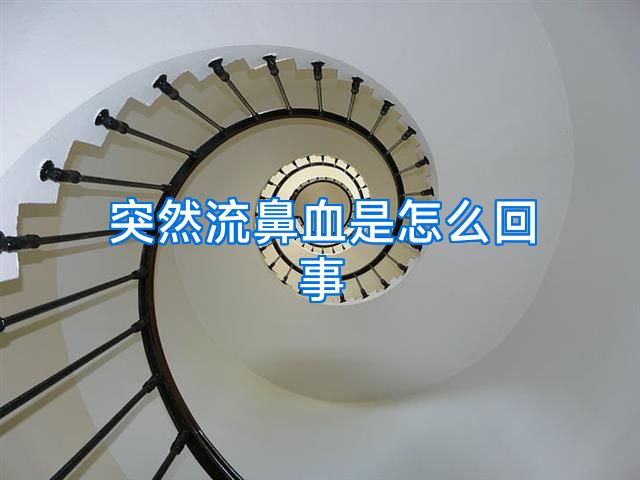 突然流鼻血是怎么回事