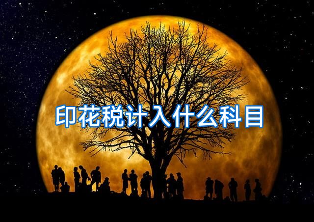 印花税计入什么科目