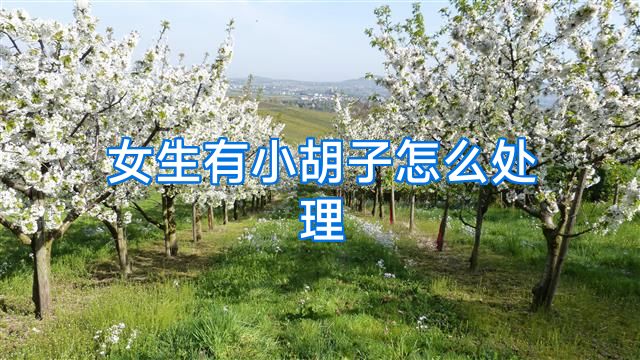 女生有小胡子怎么处理