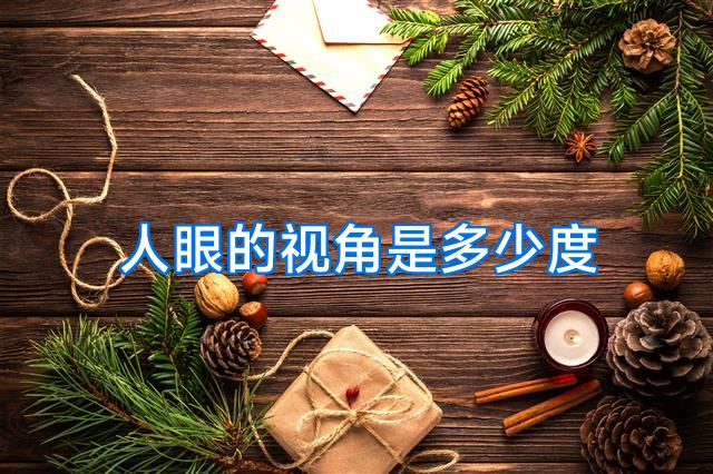 人眼的视角是多少度