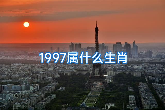 1997属什么生肖