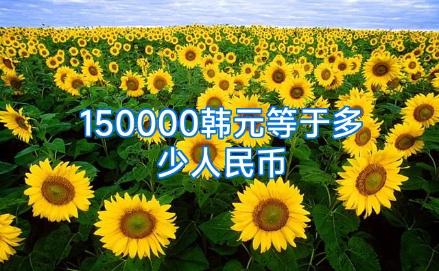 150000韩元等于多少人民币